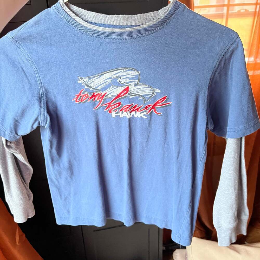 Vintage Y2K Tony Hawk Long Sleeve T-Shirt Size Y7